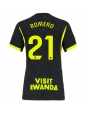 Ženske Nogometnih dresov Atletico Madrid Cristian Romero #21 Gostujoči 2026-27 Kratki rokavi Ženske Nogometnih dresov Atletico Madrid Cristian Romero #21 Gostujoči 2026-27 Kratki rokavi